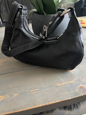 Black small Perlina leather bag